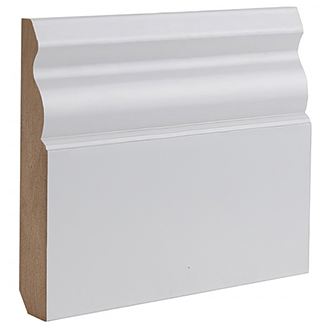 Deanta Ulysses Skirting 145 W x 3660 x 18mm T - White Primed - Pack of 4