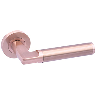 LPD Verona Rose Gold Door Handle Pack - 130 W x 50mm H