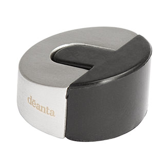 Deanta Sloped Floor Mounted Door Stop 45mm Dia x 25mm L - Satin Stainless Steel
