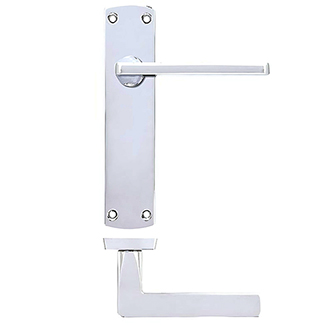 LPD Chester Polished Chrome Door Handle Pack - 125 W x 170mm H
