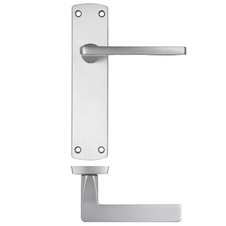 LPD Chester Satin Chrome Door Handle Pack - 125 W x 170mm H