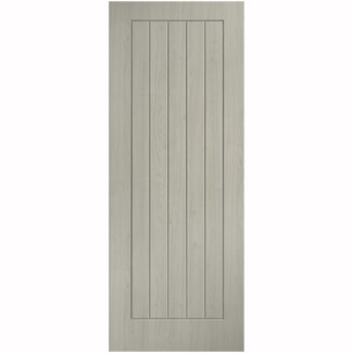 LPD Cottage Laminate Internal Door with 5 Panel - Prefinished Light Grey