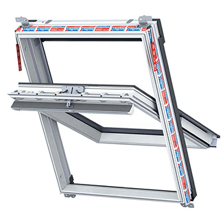 Keylite Manual Centre Pivot Roof Window - Polar White PVC