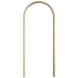 LPD Curved Door Lining 1981 H x 35mm T - Prefinished Blonde Oak