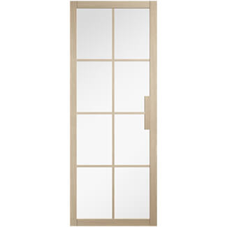 LPD Malvern Internal Door with 8 Clear Glazed Light - Prefinished Blonde Oak