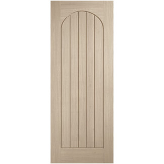LPD Mexicano Arched Square Top Internal Door with 5 Panel - Prefinished Blonde Oak