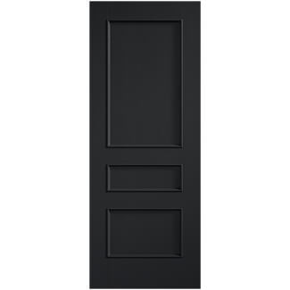 LPD Toledo Internal Fire Door with 3 Panel - Prefinished Charcoal Black