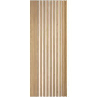 LPD Melbourne Internal Door with 20 Panel and 17 Clear Glazed Light - Prefinished Oak