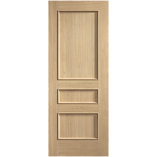 LPD Toledo Internal Fire Door with 3 Panel - Prefinished Oak