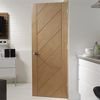XL Joinery Monza Un-Finished Oak 7-Panels Internal Door