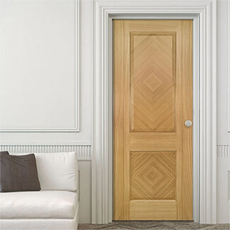 Deanta Kensington Internal Fire Door with 2 Panel - Prefinished Oak