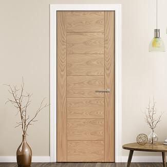 XL Joinery Palermo Original Un-Finished Oak FD60 Internal Fire Door