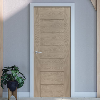 XL Joinery Palermo Un-Finished Oak 7-Panels Internal Door
