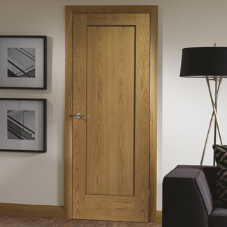 XL Joinery Pattern 10 Internal Fire Door with 1 Panel - Unfinished Oak