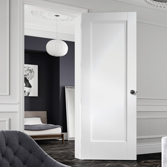 XL Joinery Pattern 10 Internal Fire Door with 1 Panel - White Primed