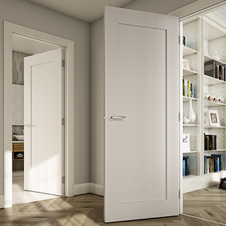 Deanta Denver Internal Door with 1 Panel - White Primed
