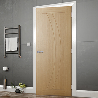 Deanta Ravello Internal Fire Door with 3 Panel - Prefinished Oak