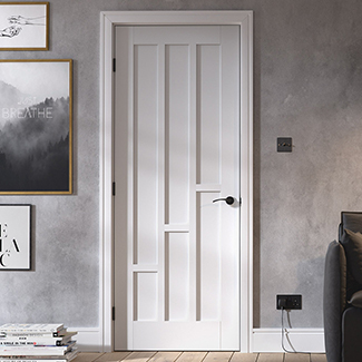 LPD Coventry Internal Door with 6 Panel - White Primed