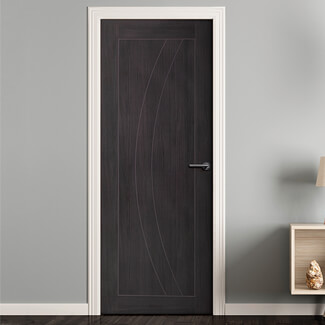 XL Joinery Salerno Umber Grey Laminate 3-Panels Internal Door
