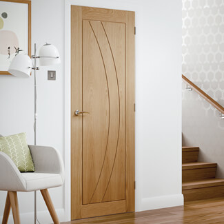 XL Joinery Salerno Pre-Finished Oak 3-Panels Internal Fire Door