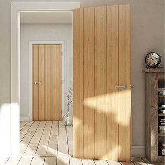 Deanta Galway Internal Door with 5 Panel - Unfinished Oak