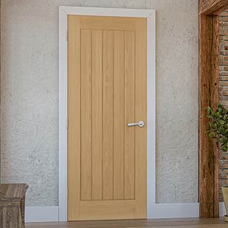 Deanta Ely Internal Door with 5 Panel - Unfinished Oak