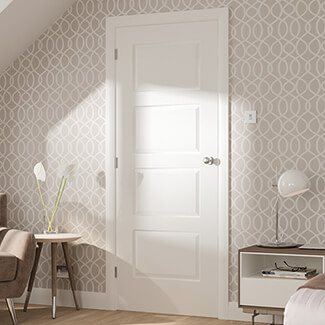 XL Joinery Severo Pre-Finished White 4-Panels Internal Door