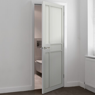 JB Kind City Industrial Internal Door with 5 Panel - White Painted