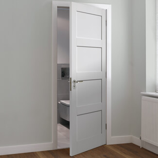 JB Kind Montserrat Internal Door with 4 Panel - White Primed