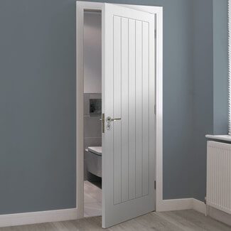JB Kind Cottage Internal Fire Door with 5 Panel - White Primed