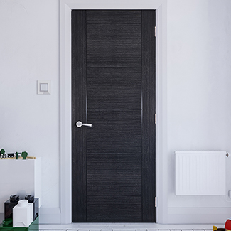 Deanta Montreal Internal Door with 6 Panel - Prefinished Dark Grey