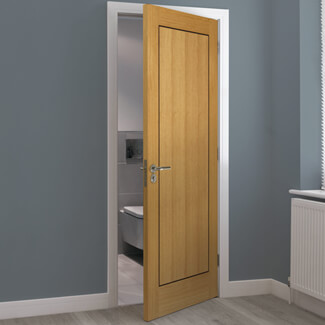JB Kind Clementine Internal Door with 1 Panel - Prefinished Oak