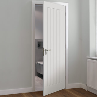 JB Kind Thames Cottage Style Internal Door with 5 Panel - White Primed