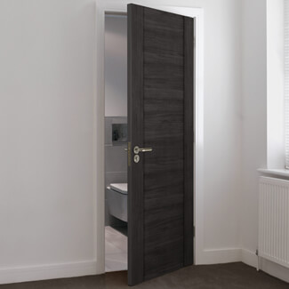 JB Kind Alabama Laminate Internal Door with 1 Panel - Dark Grey