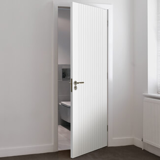 JB Kind Aria Flutted Internal Door - White Primed