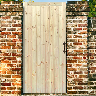 XL Joinery Ledged and Braced External Gate - Unfinished Solid Pine