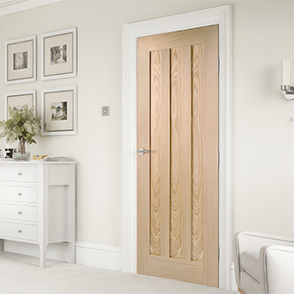 LPD Idaho Internal Fire Door with 3 Panel - Prefinished Oak