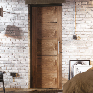 LPD Vancouver Internal Fire Door with 5 Panel - Prefinished Walnut