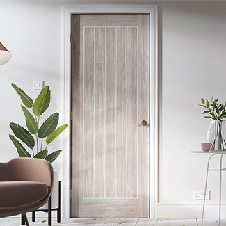 LPD Mexicano Laminate Internal Door with 5 Panel - Prefinished Light Grey