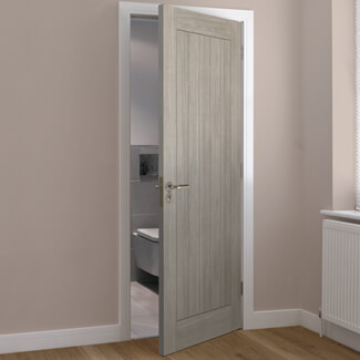 JB Kind Colorado Laminate Internal Fire Door with 5 Panel - Grey