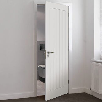 JB Kind Thames Cottage Style Internal Fire Door with 5 Panel - White Primed