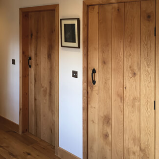 JB Kind Rustic Internal Door with 5 Panel - Unfinished Oak