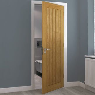 JB Kind Thames Cottage Style Internal Fire Door with 5 Panel - Prefinished Oak