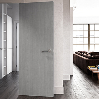 Deanta Internal Flush Fire Door FD60 - Prefinished Light Grey Ash