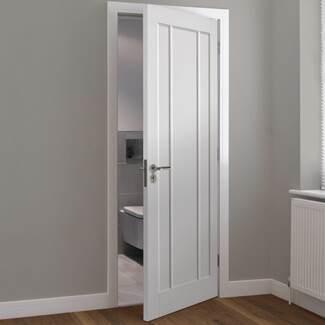 JB Kind Jamica Internal Door with 3 Panel - White Primed