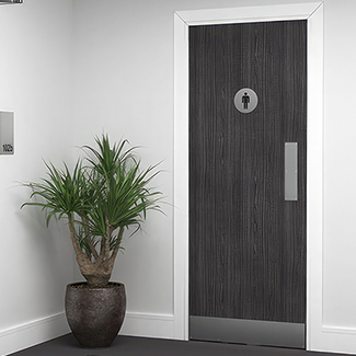 Deanta Internal Flush Fire Door FD60 - Prefinished Dark Grey Ash