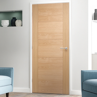 LPD Vancouver Internal Fire Door FD60 with 5 Panel - Prefinished Oak