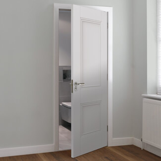 JB Kind Hardwick Internal Fire Door with 2 Panel - White Primed