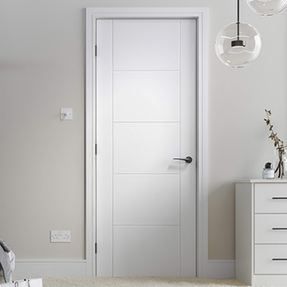 LPD Vancouver Internal Fire Door with 5 Panel - White Primed