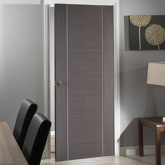 LPD Alcaraz Internal Fire Door - Prefinished Chocolate Grey